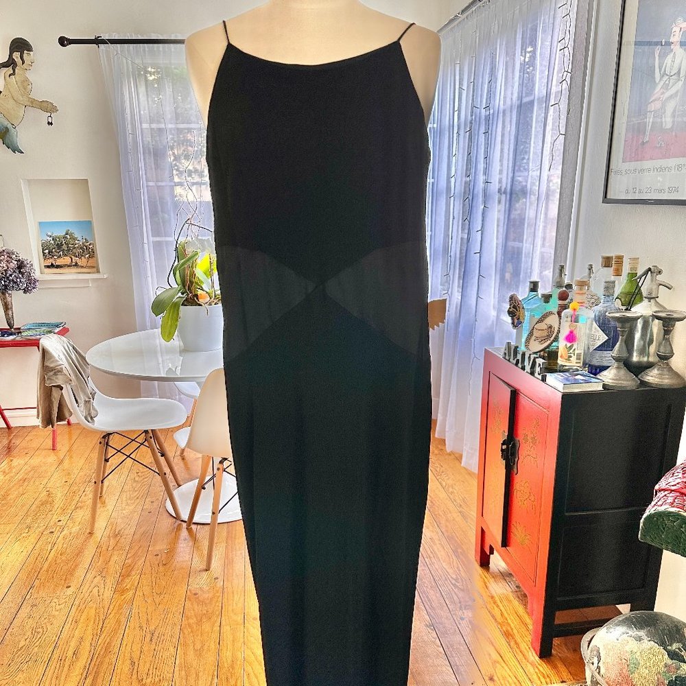 Black Formal Evening Dress  - Small - designed by Bianca Nero